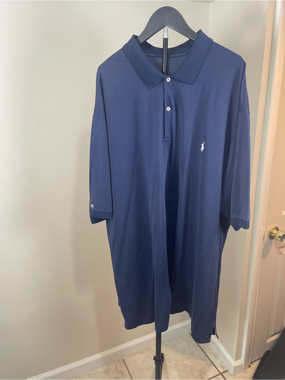 Ralph Lauren Polo Shirt in Navy Blue with Embroidered Pony